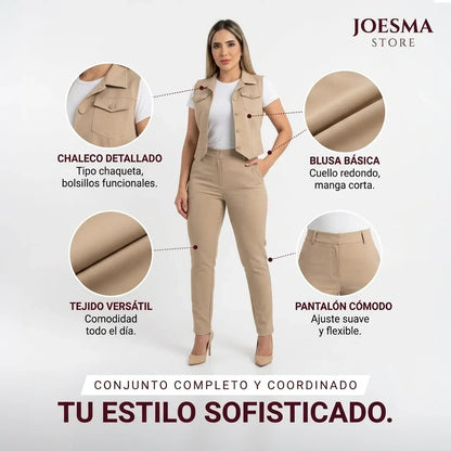 Conjunto de 3 Piezas 🧥 👚 👖