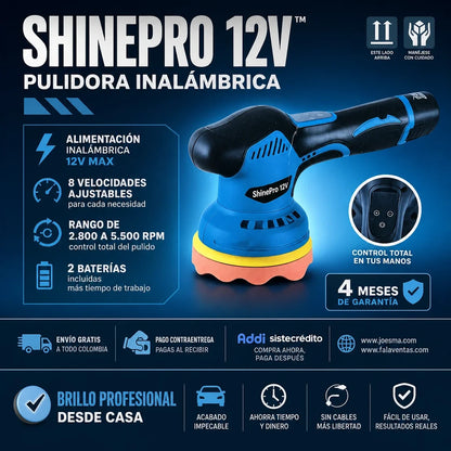 ShinePro12v™ – Brillo Profesional en Tus Manos