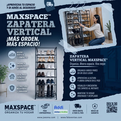 Zapatera Vertical MaxSpace™ – Más Orden, Más Espacio