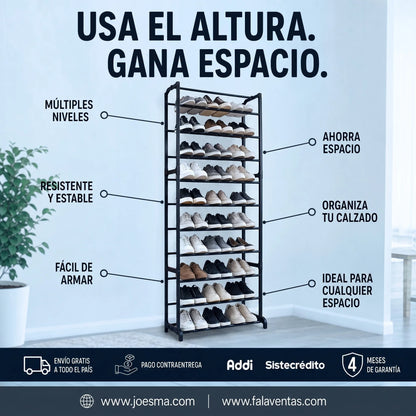 Zapatera Vertical MaxSpace™ – Más Orden, Más Espacio