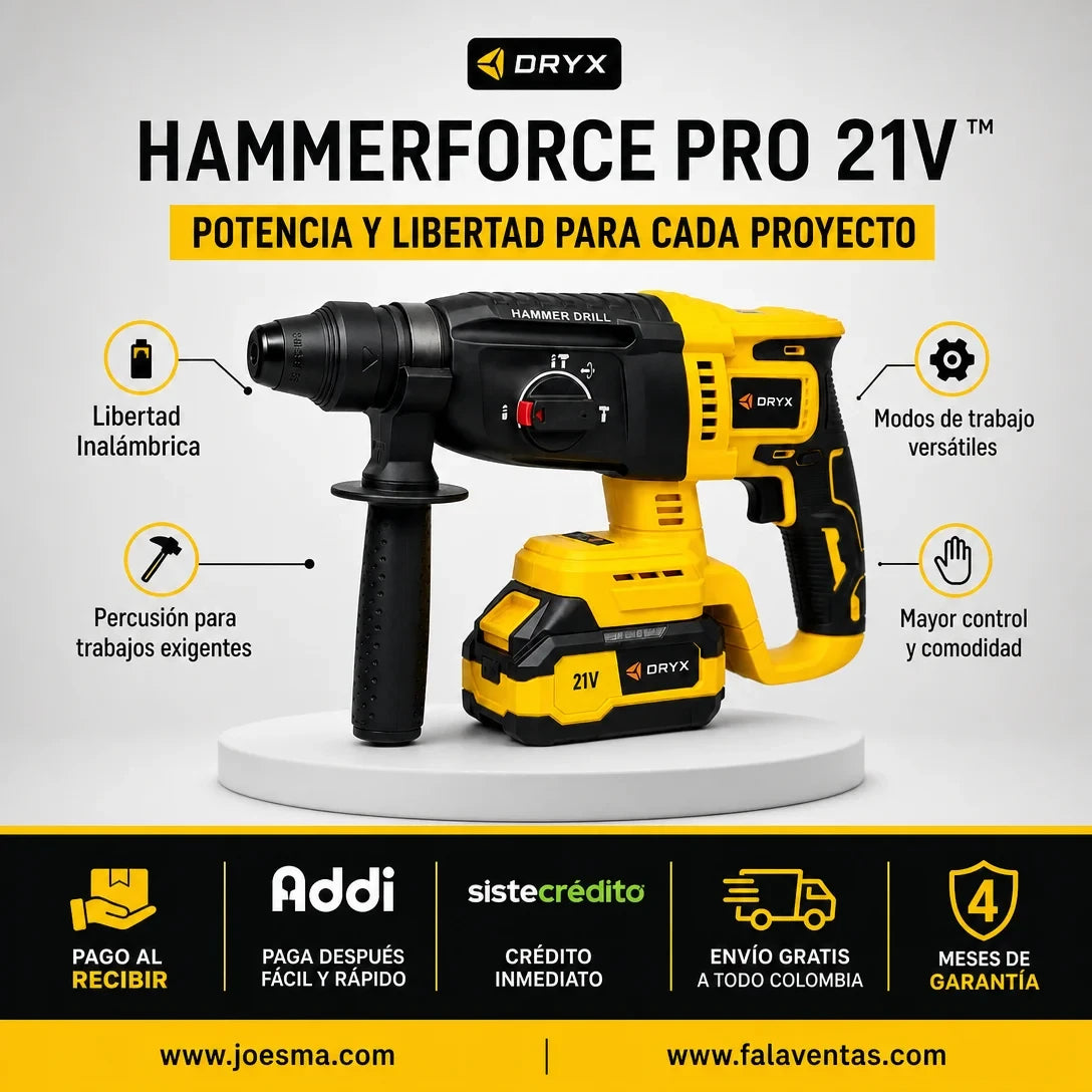 Rotomartillo ProMax 21V™ – Potencia en tus Manos