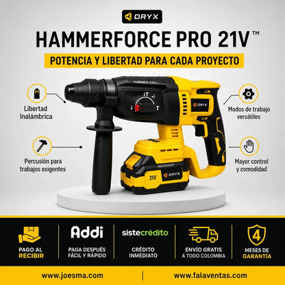 Rotomartillo ProMax 21V™ – Potencia en tus Manos