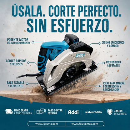 Sierra Circular Makita CutForce Pro™ – Potencia y Precisión en Cada Corte