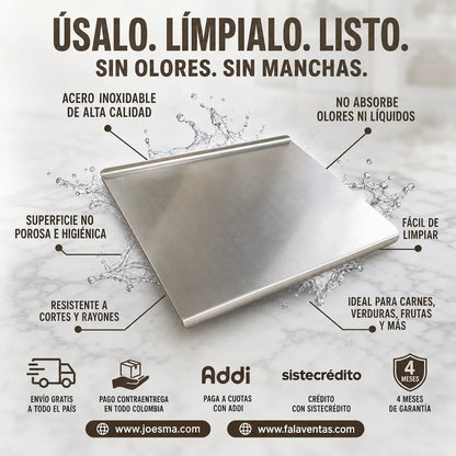 InoxMaster™ – Tabla Profesional para tu Cocina