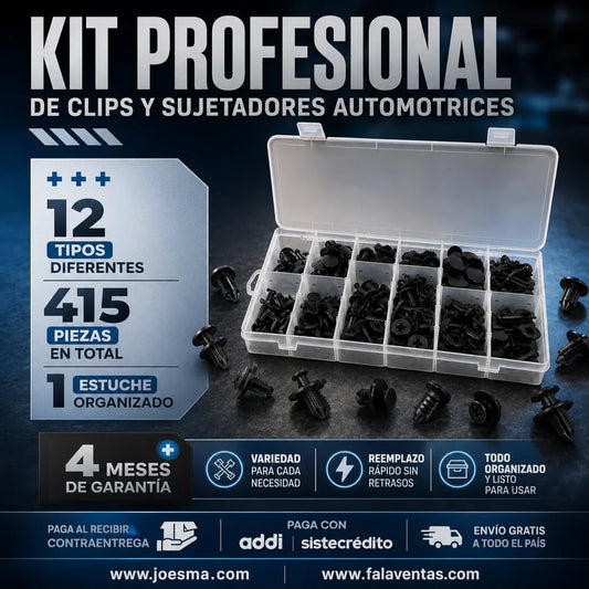 AutoClip Pro™ – Kit Profesional de Clips y Sujetadores Automotrices