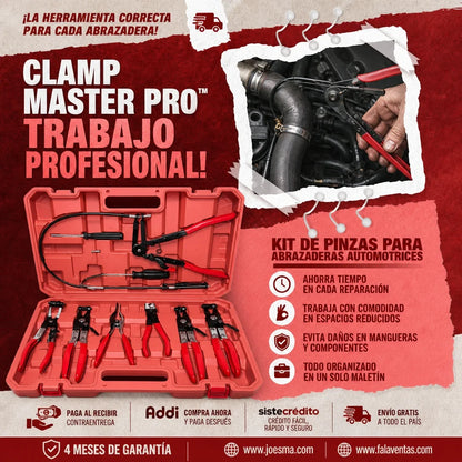 ClampMaster Pro™ – Kit Profesional de Pinzas para Abrazaderas Automotrices