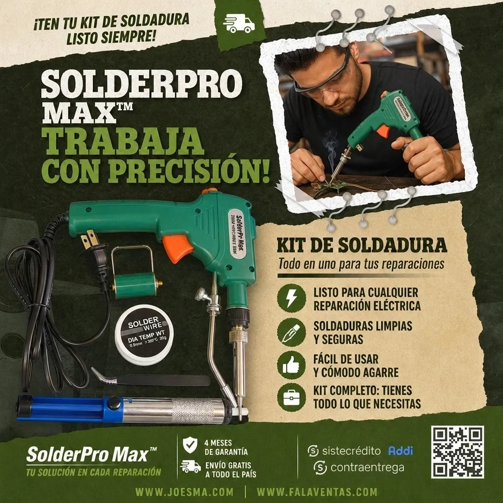 SolderPro Max™ – Kit Profesional de Soldadura Eléctrica