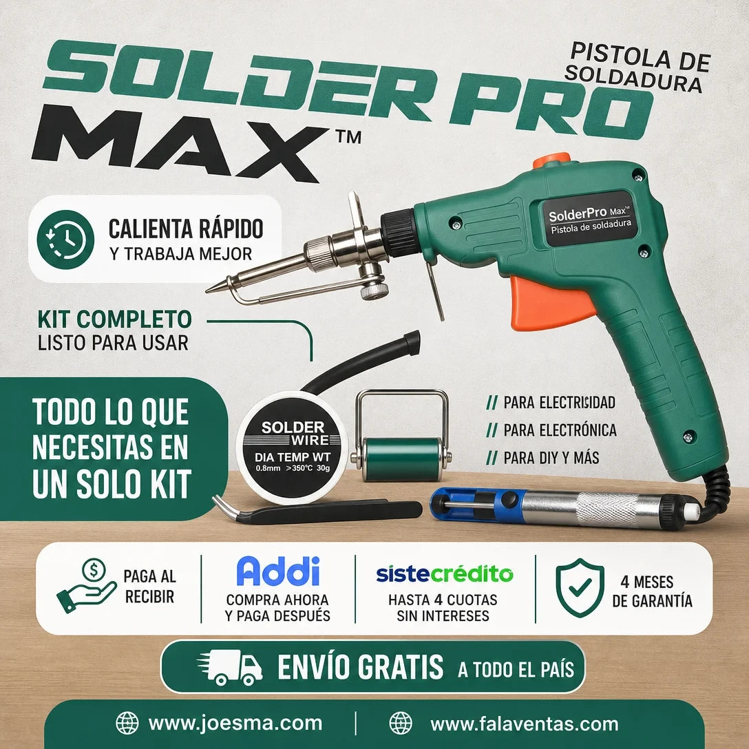 SolderPro Max™ – Kit Profesional de Soldadura Eléctrica