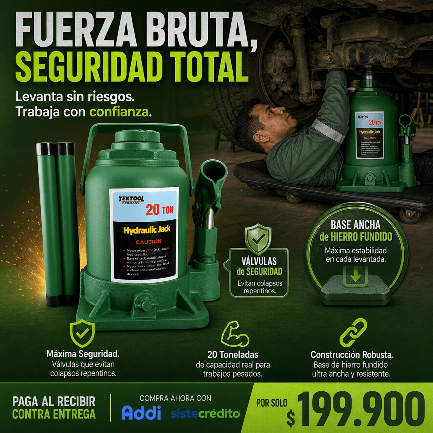 Gato 20 toneladas tektool