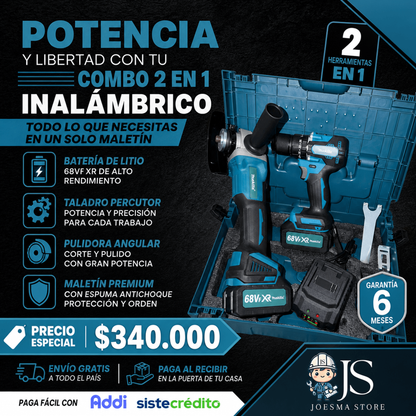 Combo Inalámbrico BRUSHLESS Makita 68V