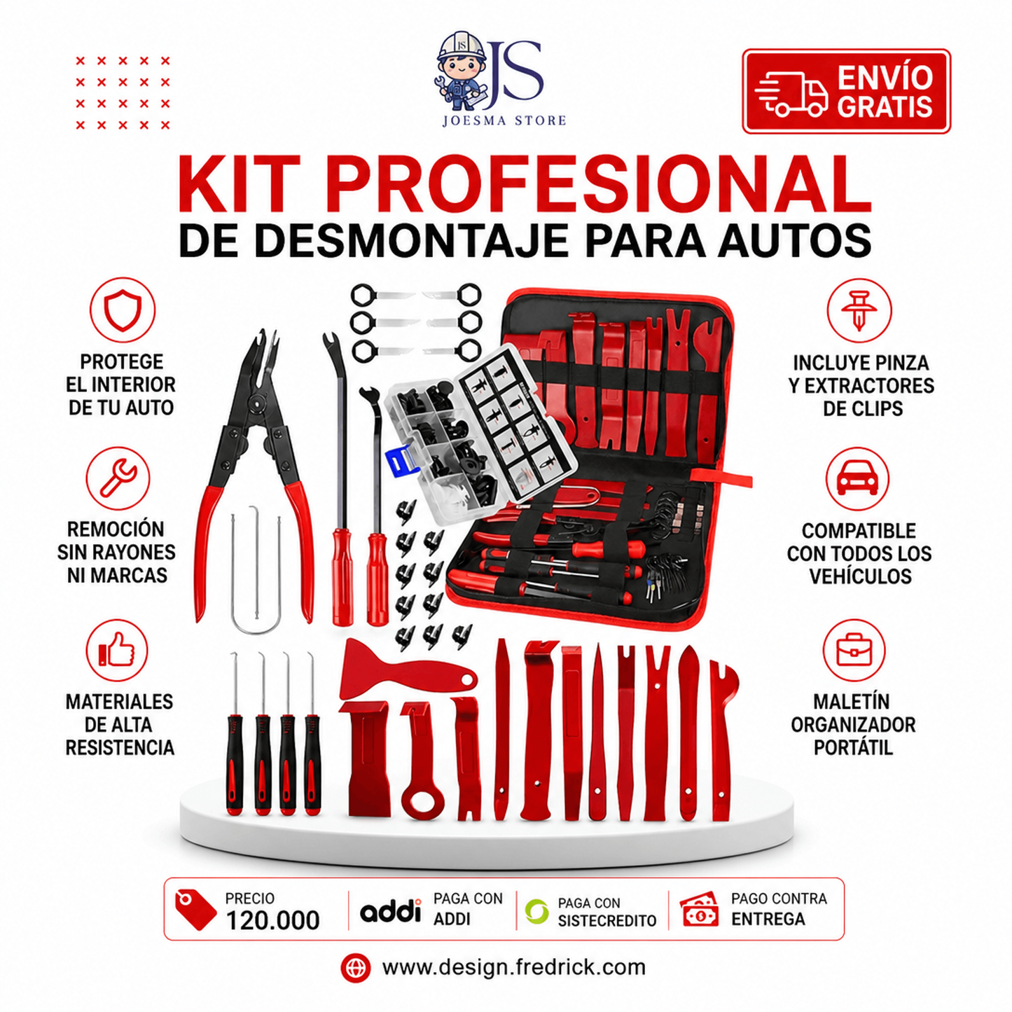 Kit Extractor De Grapas Y Clips Para Interiores De Auto 🛻🚚⚡