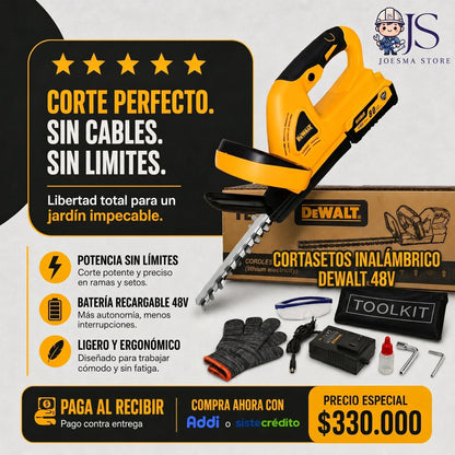 CORTASETOS INALAMBRICO DEWALT 48V