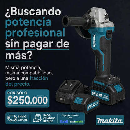 Pulidora Inalámbrica Profesional 68Vf con Doble Batería de Litio