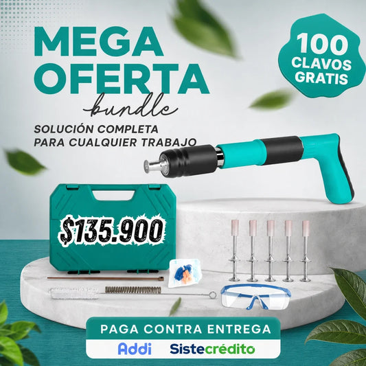 PISTOLA REMACHADORA DE ALTA PRESIÓN 🔥100 CLAVOS GRATIS🔥