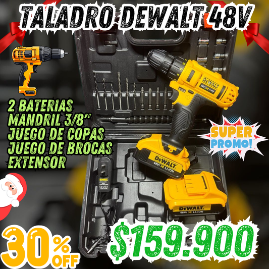 TALADRO PERCUTOR INALAMBRICO DEWALT™ 48V🧰🛠️