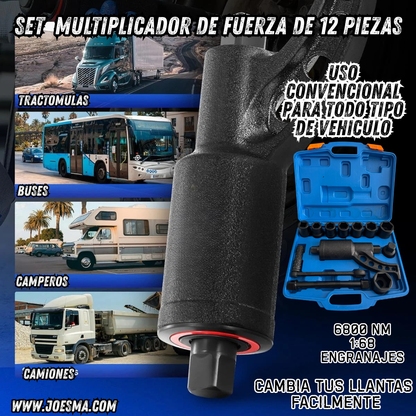 Set de Multiplicador de Fuerza de 12 Piezas👷💪🚚🚌