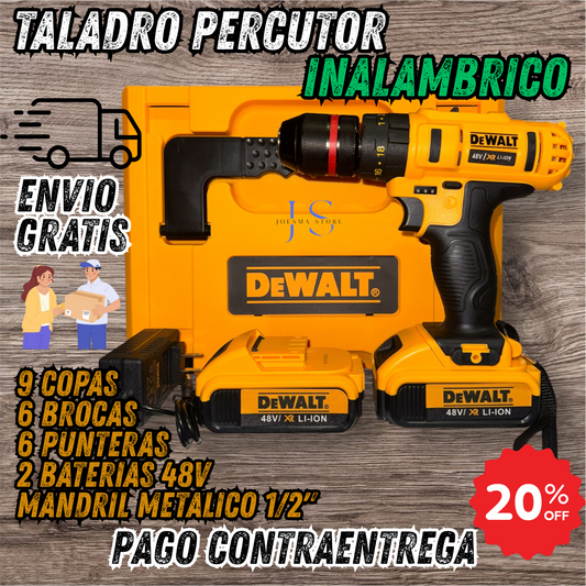 Taladro Percutor Dewalt 48V Inalambrico👷‍♂️⚒️🔧🧰