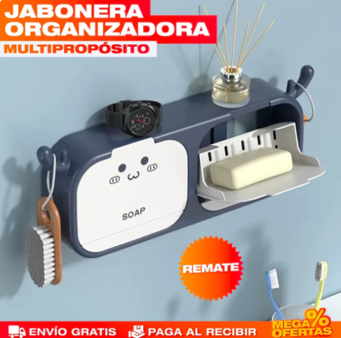 JABONERA ORGANIZADODRA MULTIFUNCIONAL🧼🫧