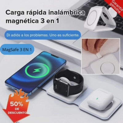 Cargador Inalambrico MagSafe® 3 en 1⌚📲