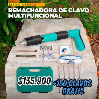 PISTOLA REMACHADORA DE ALTA PRESIÓN 🔥150 CLAVOS GRATIS🔥