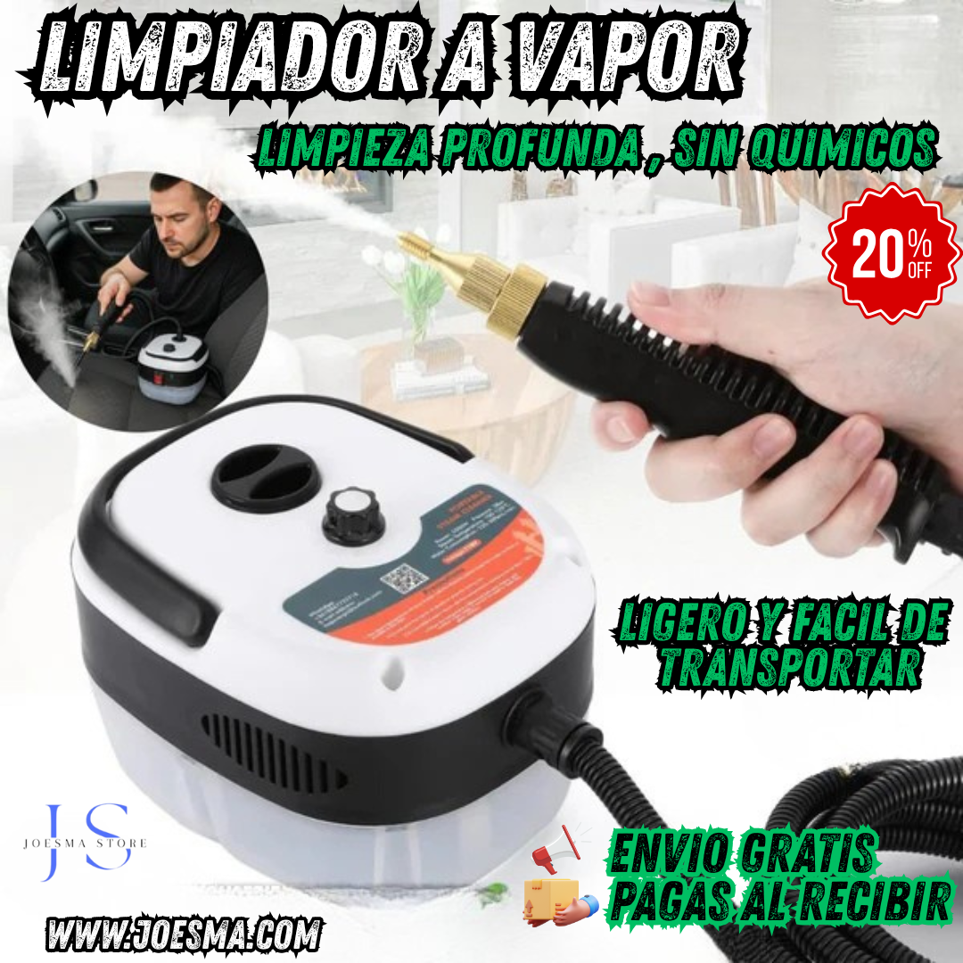 VAPOR PRO ♨️🚘 LIMPIADOR A VAPOR MULTIFUNCIONAL👌✅