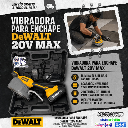 VIBRADORA PARA ENCHAPE DeWALT 20V