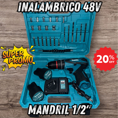 Taladro Inalambrico Percutor Makita 48V⚒️🛠️⚙️